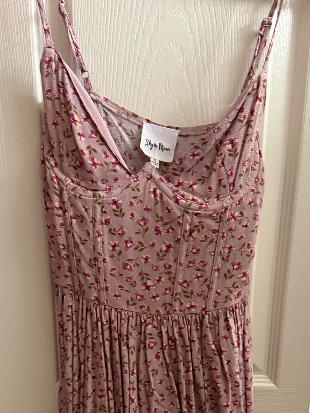 Small floral pink and purple dress